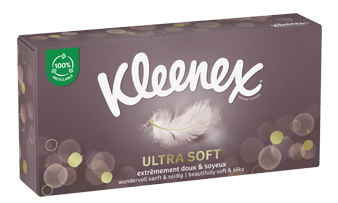 Kleenex<sup>®</sup> Ultra Soft - Boîte rectangulaire et cubique