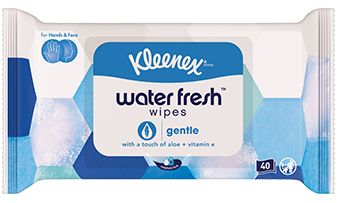 Kleenex<sup>®</sup> Gentle Water Fresh™ Feuchttücher 